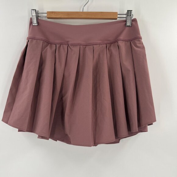 Old Navy Womens Mauve Pink Stretch Tech Skort M With Pleats & Quick Dry Fabric - Picture 1 of 7